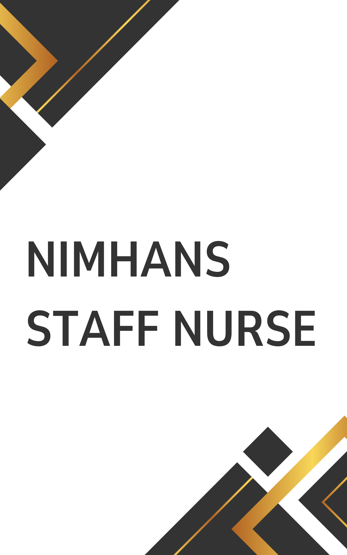 NIMHANS Staff Nurse Question Bank