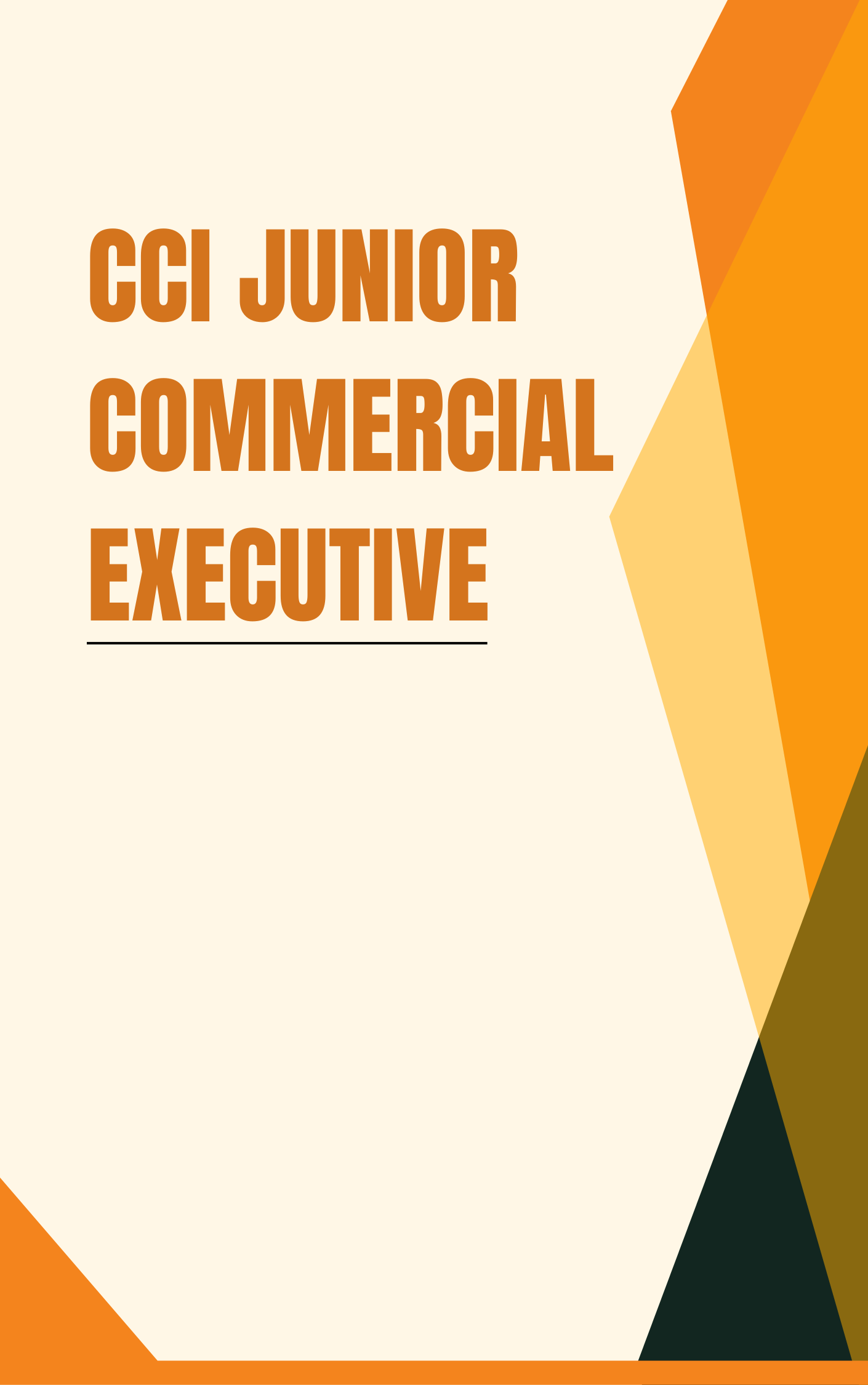 CCI Junior Commercial Executive Mock Test