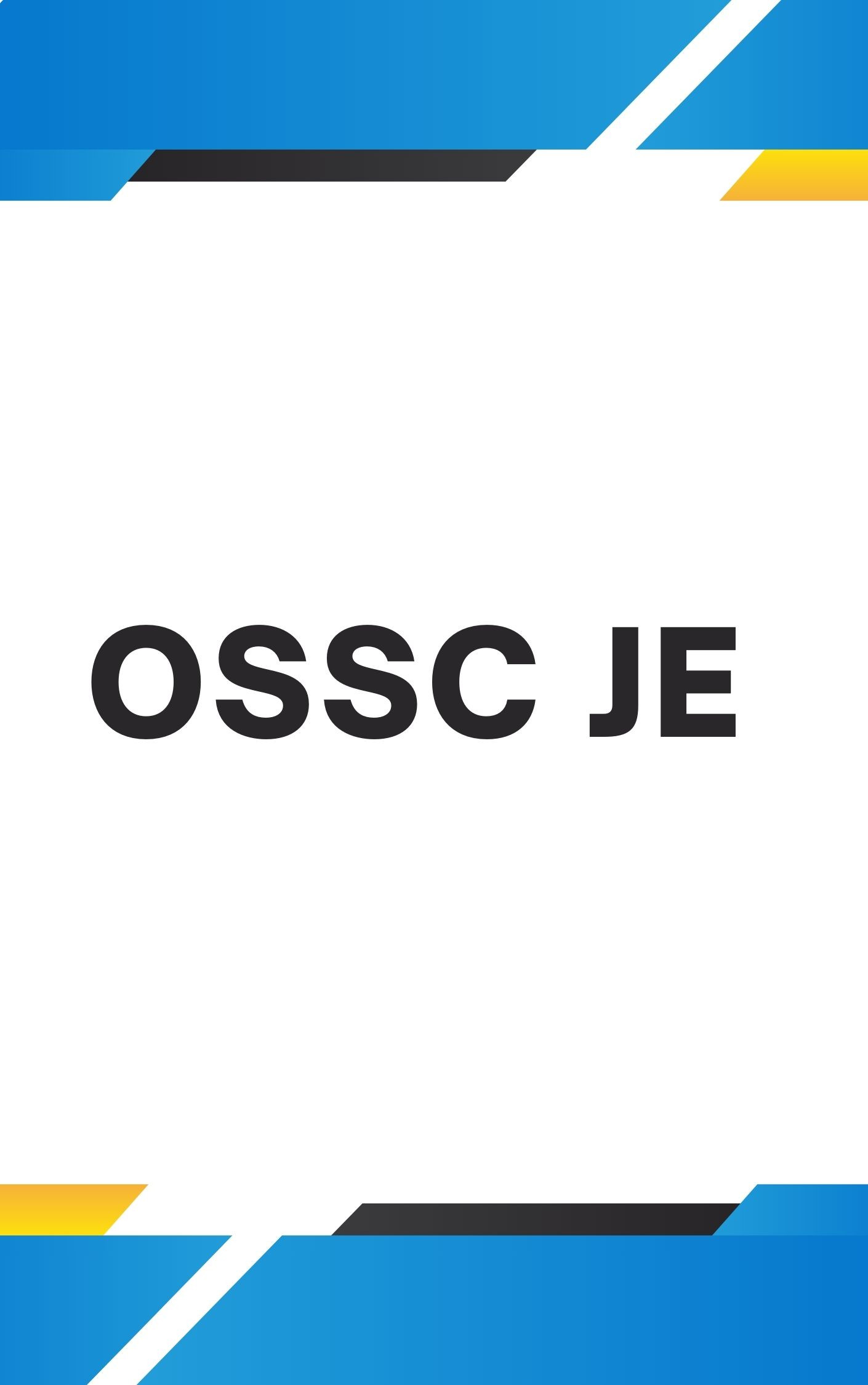 OSSC JE Questions with Answers