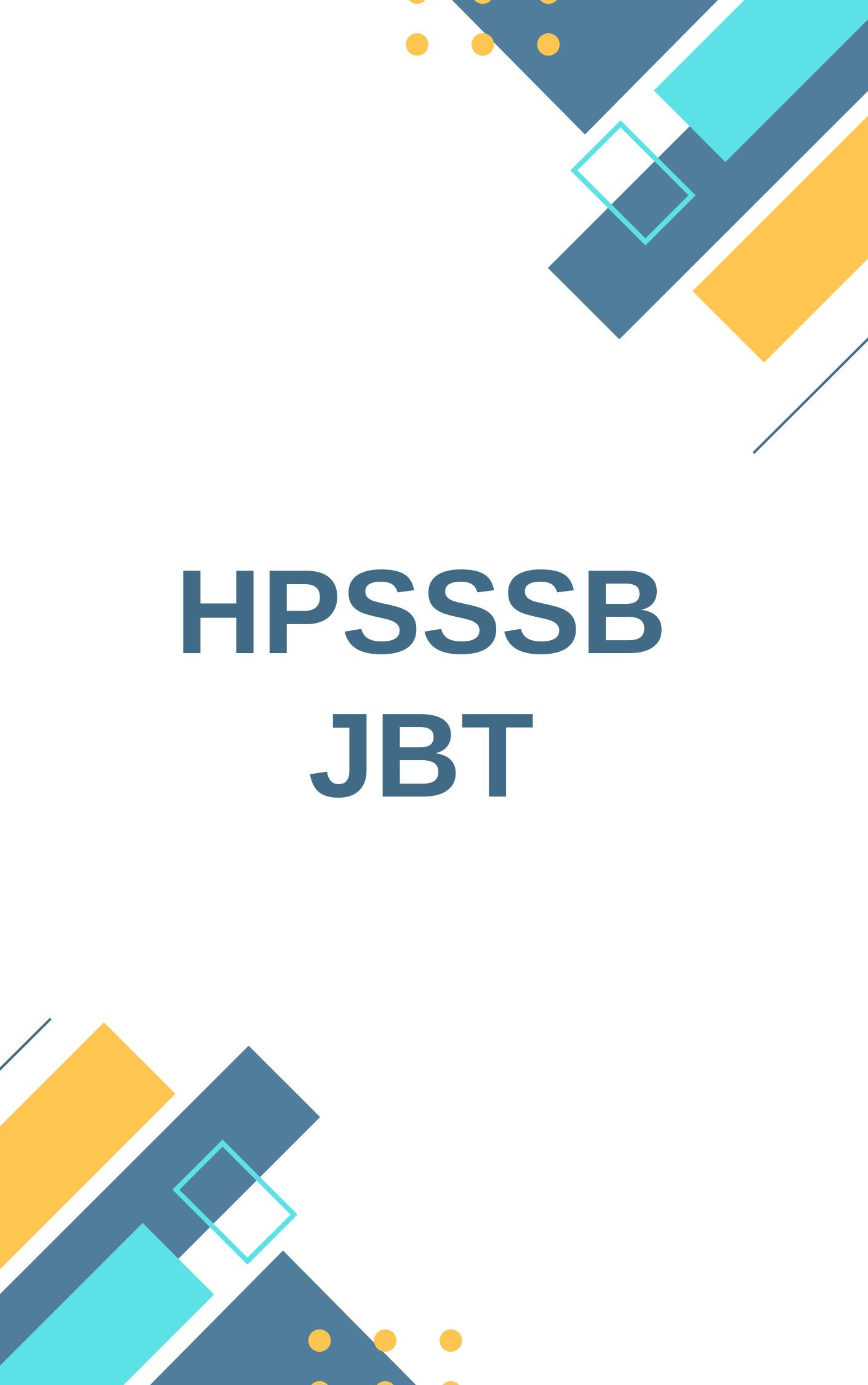 HPSSSB JBT Important Questions
