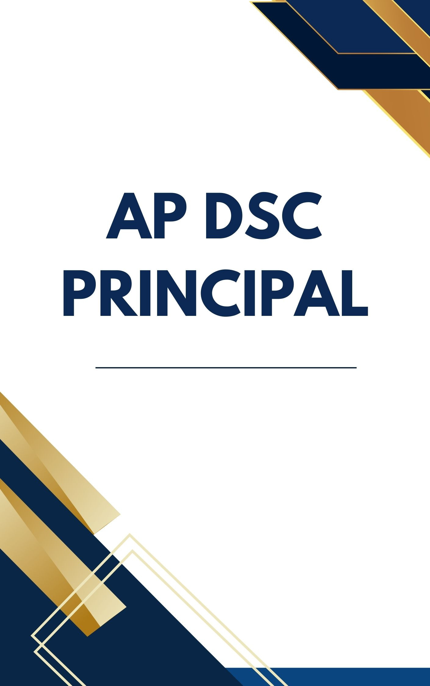 AP DSC Principal Sample Paper