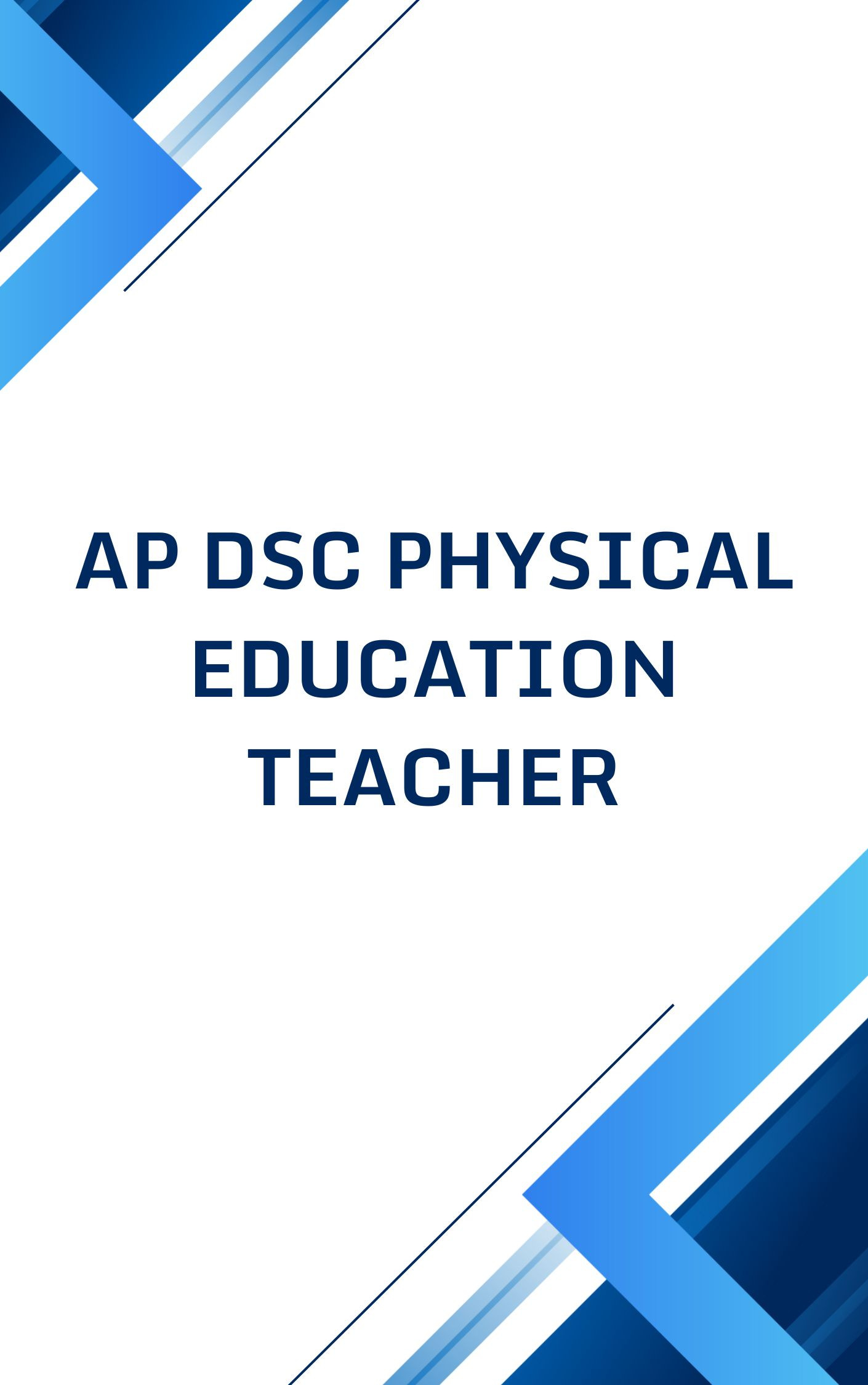 AP DSC PET Mock Test Free