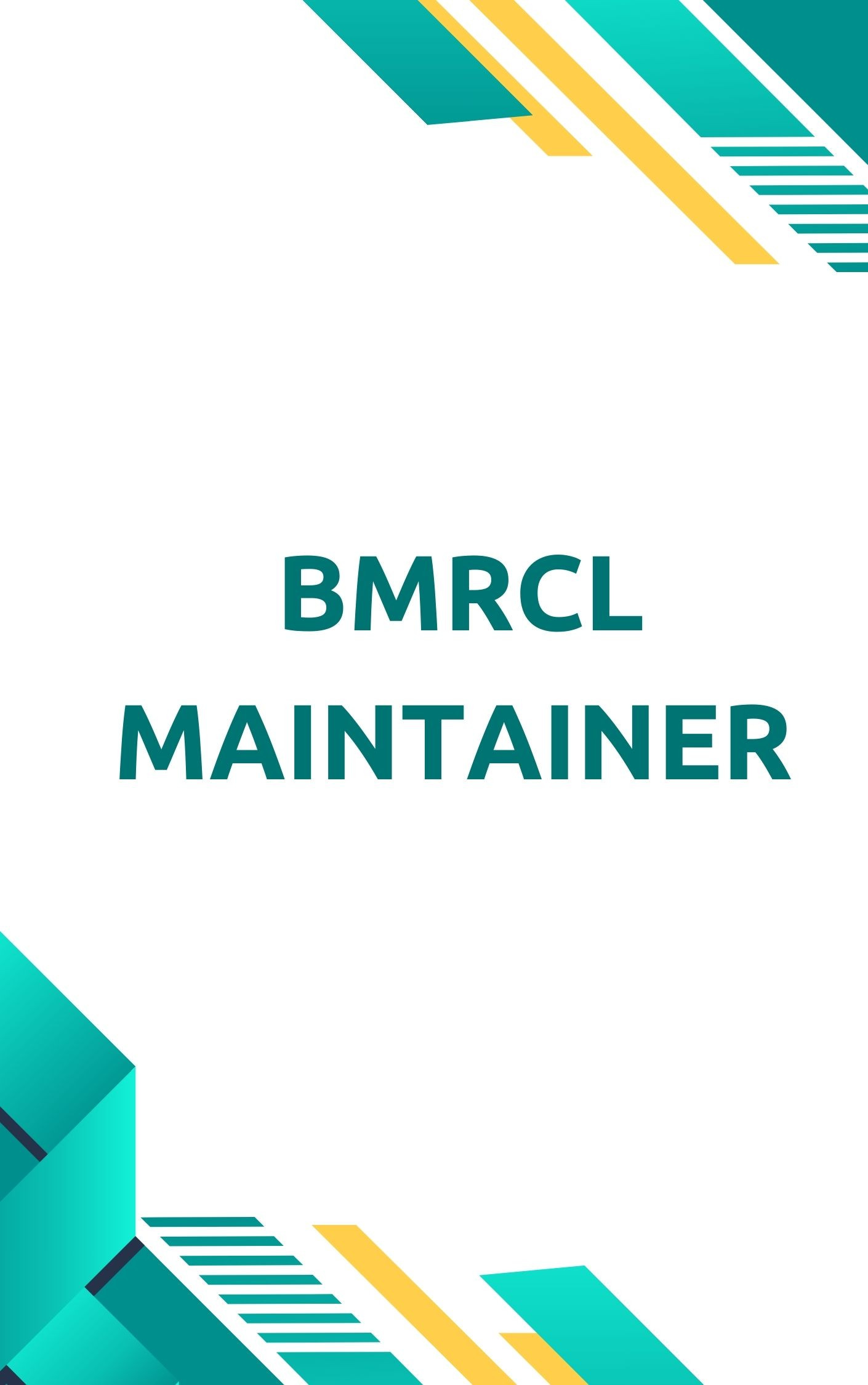 BMRCL Maintainer Practice Set