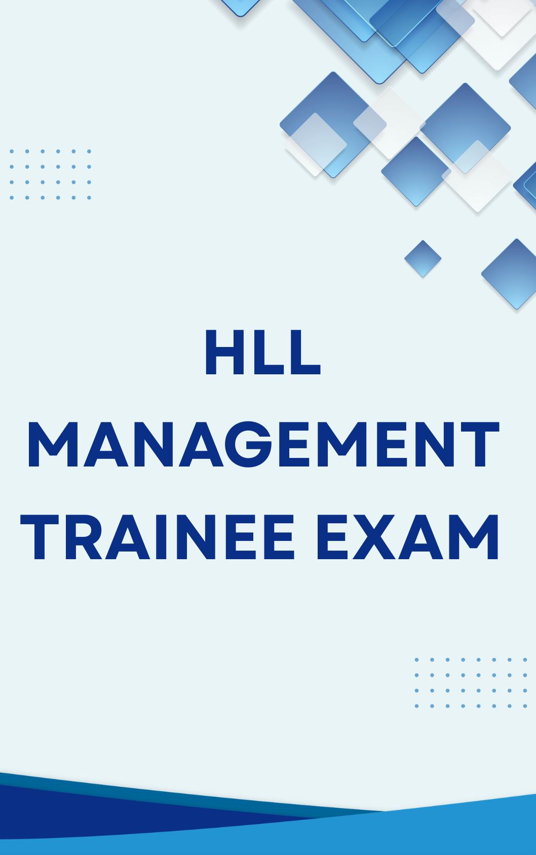 HLL Management Trainee Practice Set in Hindi & English