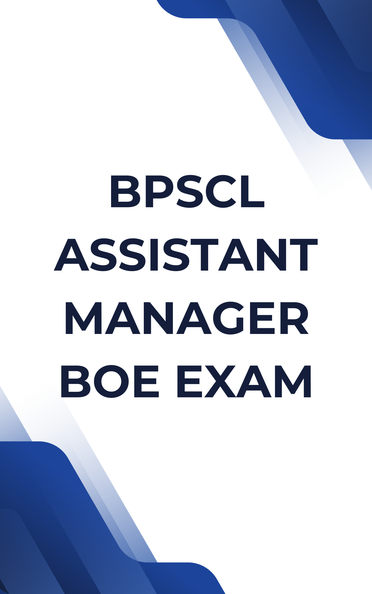 BPSCL Assistant Manager BOE Mock Test Paper