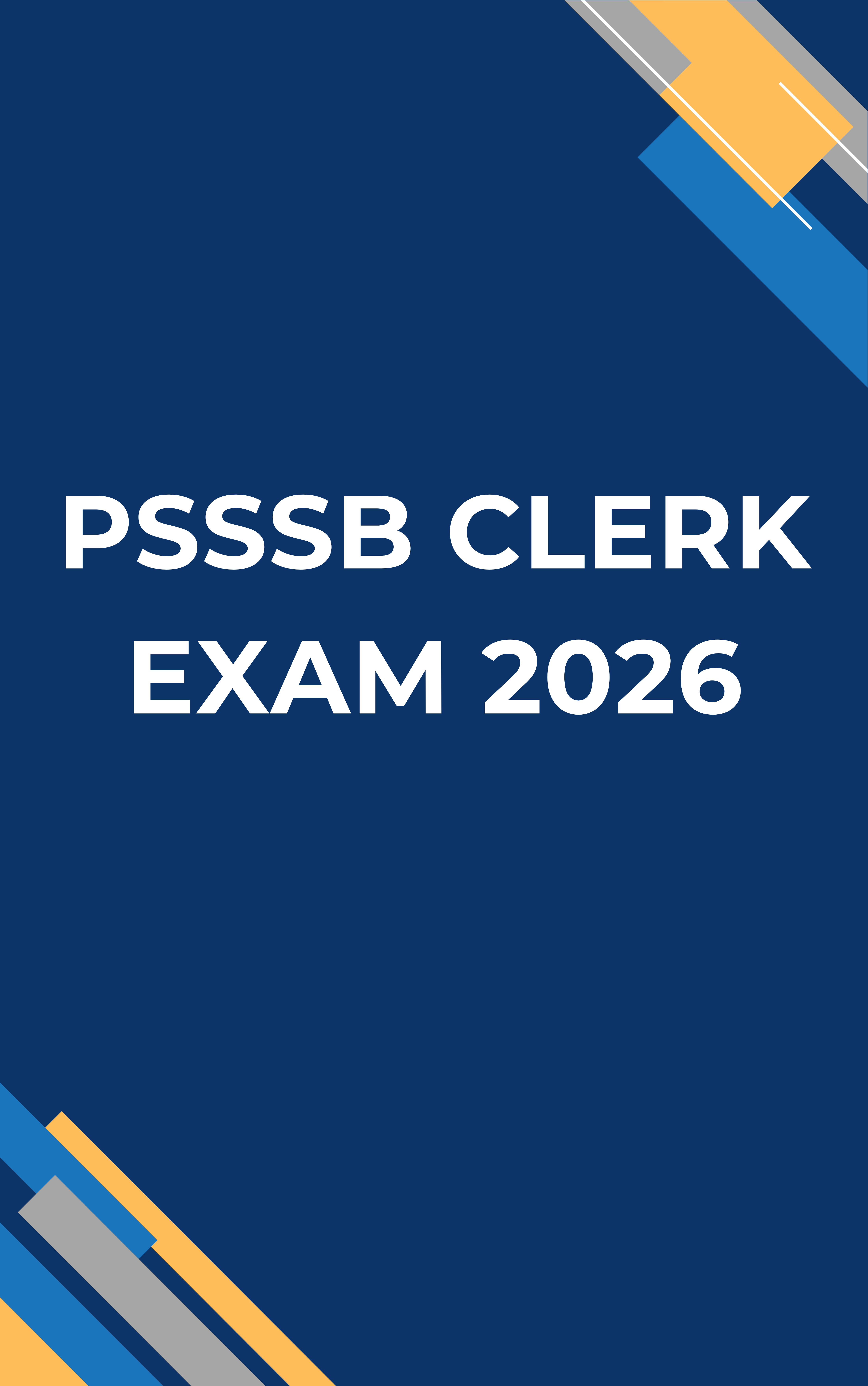 PSSSB Clerk Practice Set and MCQ