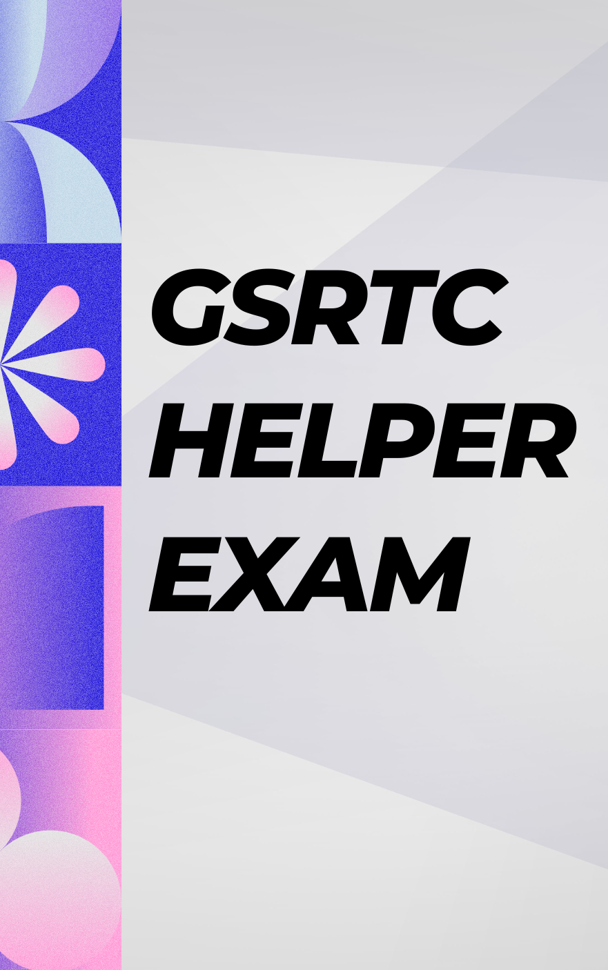 GSRTC Helper Sample Paper and Mock Test