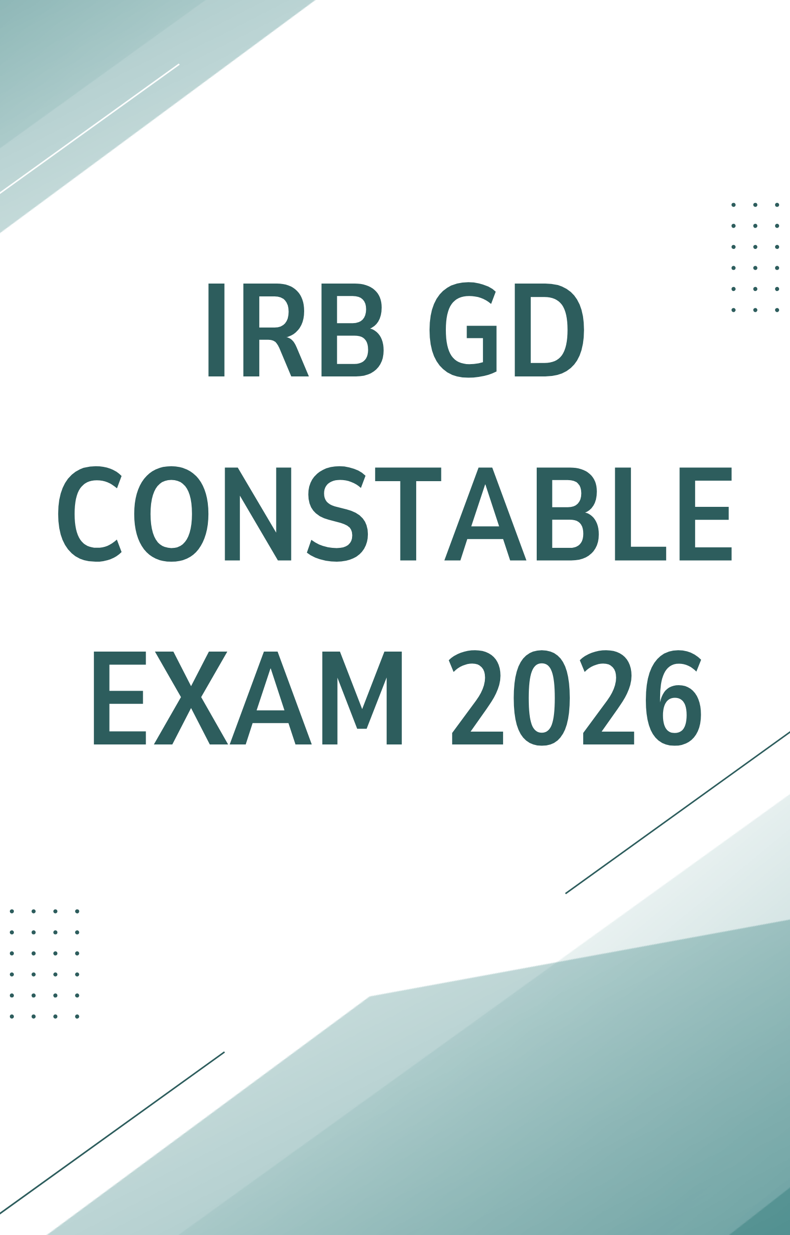 IRB GD Constable Online Test Series