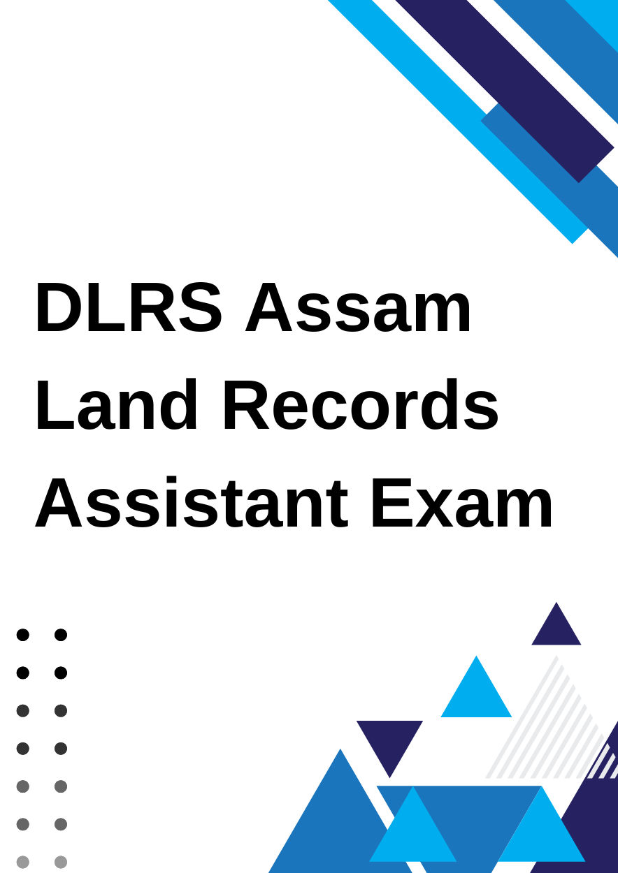 DLRS Assam Land Records Assistant Important MCQ