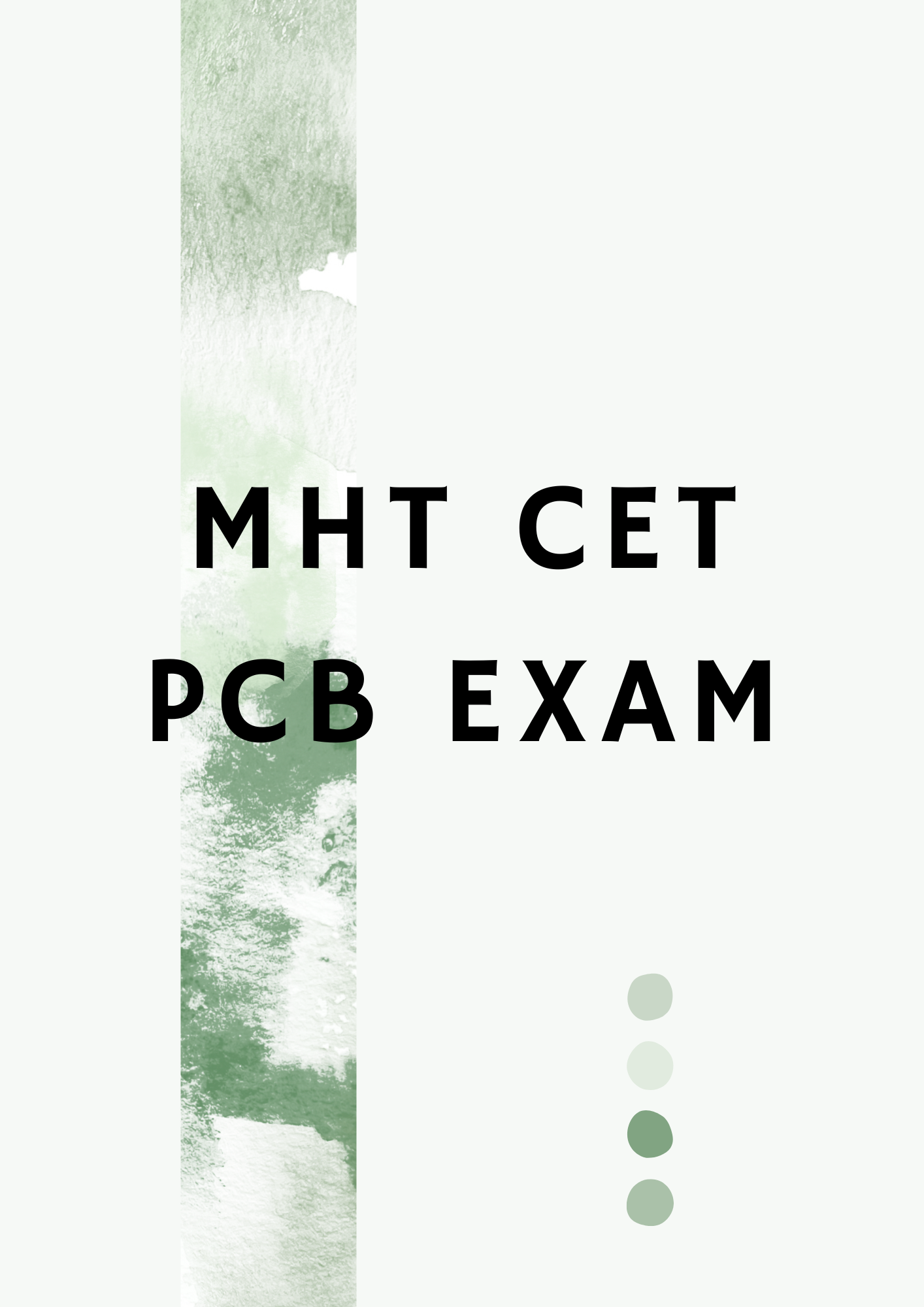 MHT CET PCB Question Paper