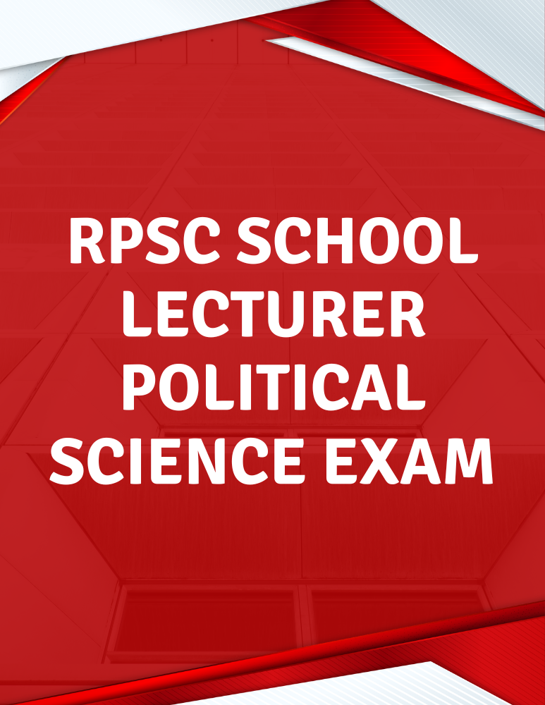 RPSC School Lecturer Political Science Important MCQ