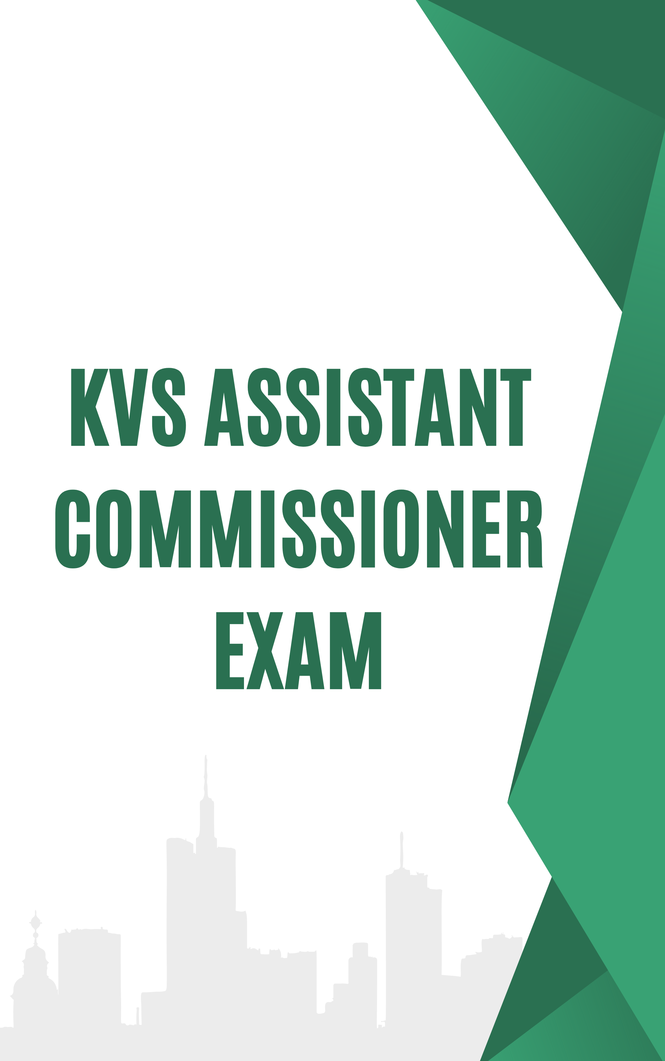 KVS Assistant Commissioner Question Paper