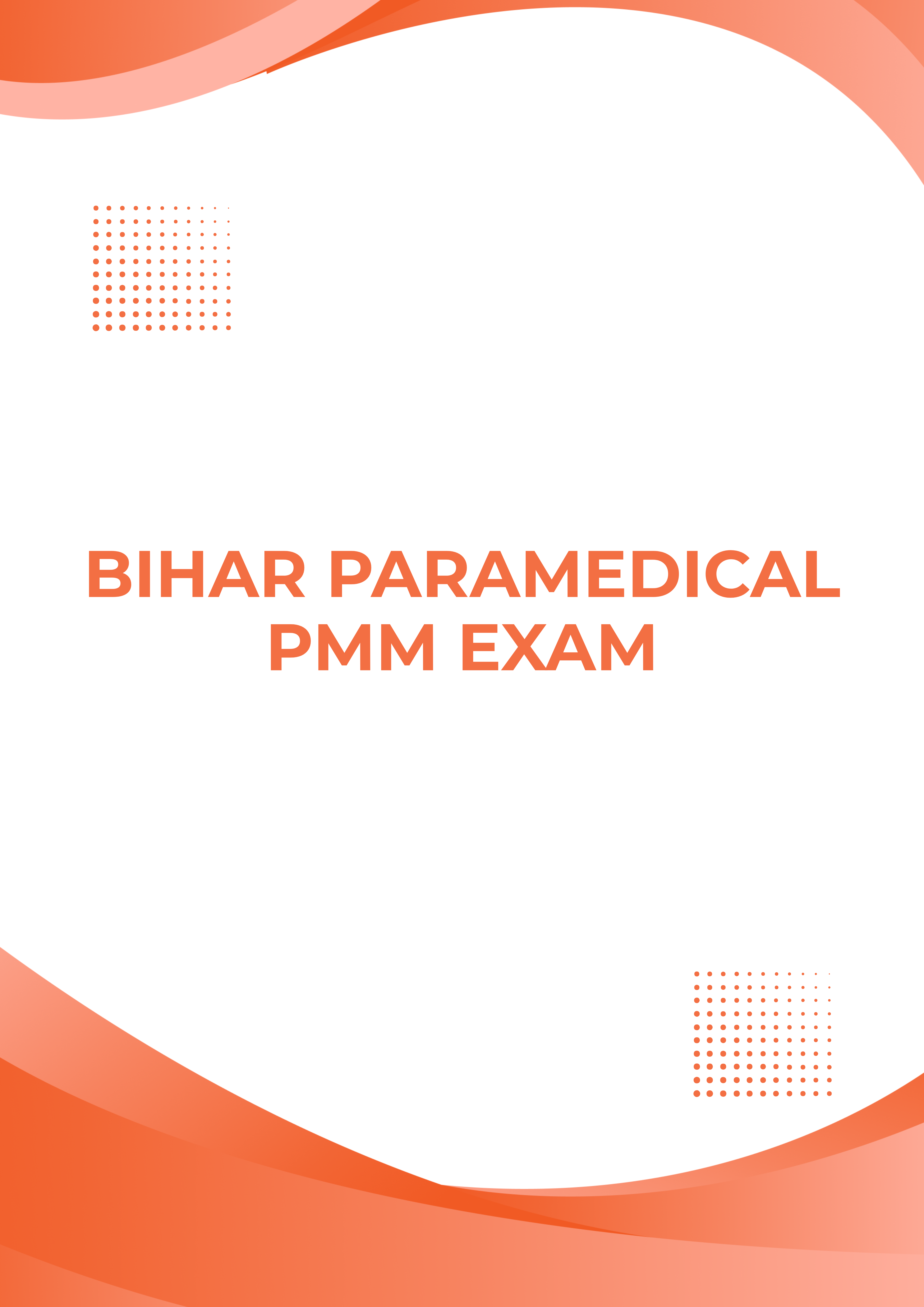 Mock Test Online for Bihar Paramedical PMM
