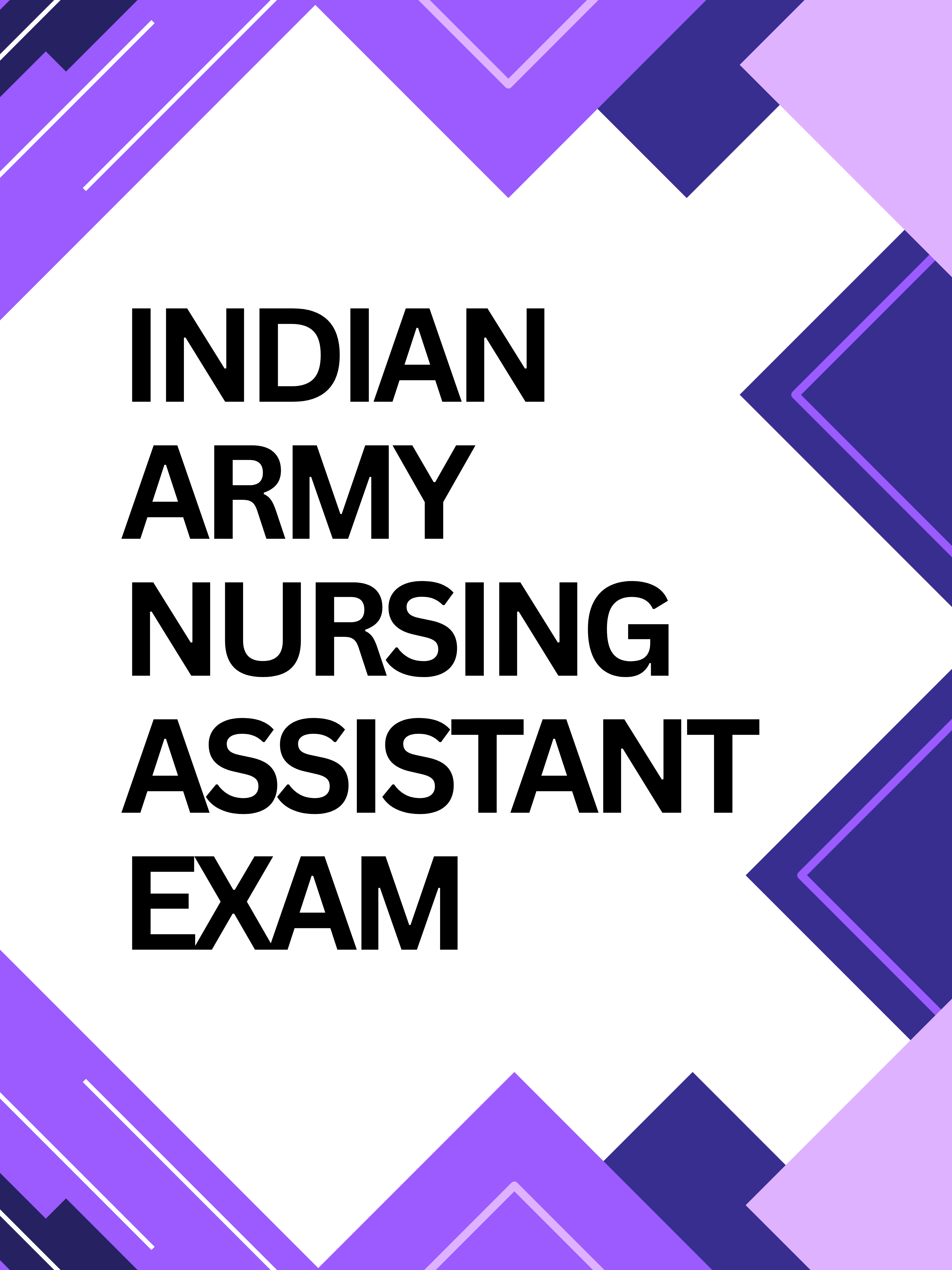 Indian Army Nursing Assistant Online Mock Test