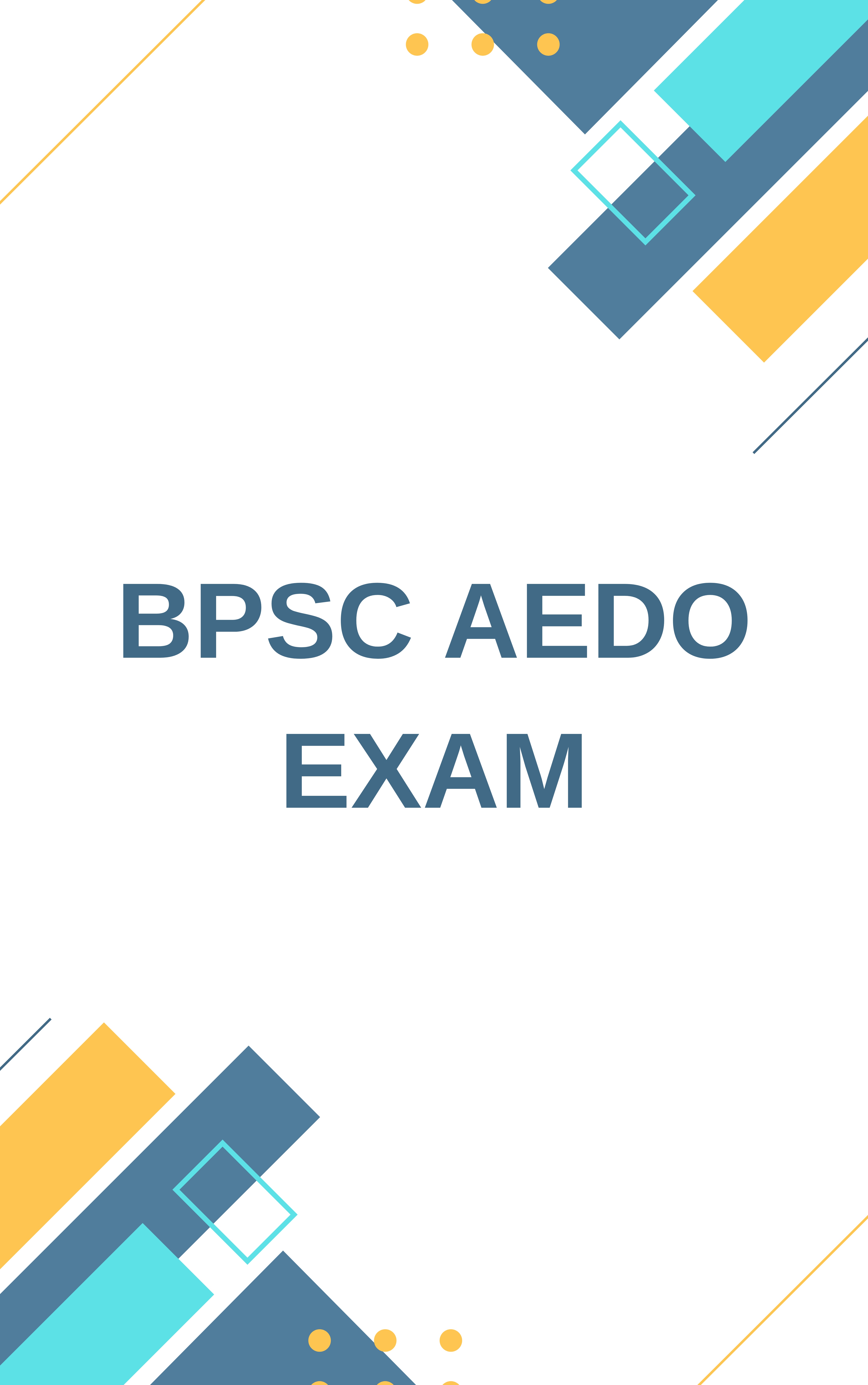 BPSC AEDO Practice Mock Test
