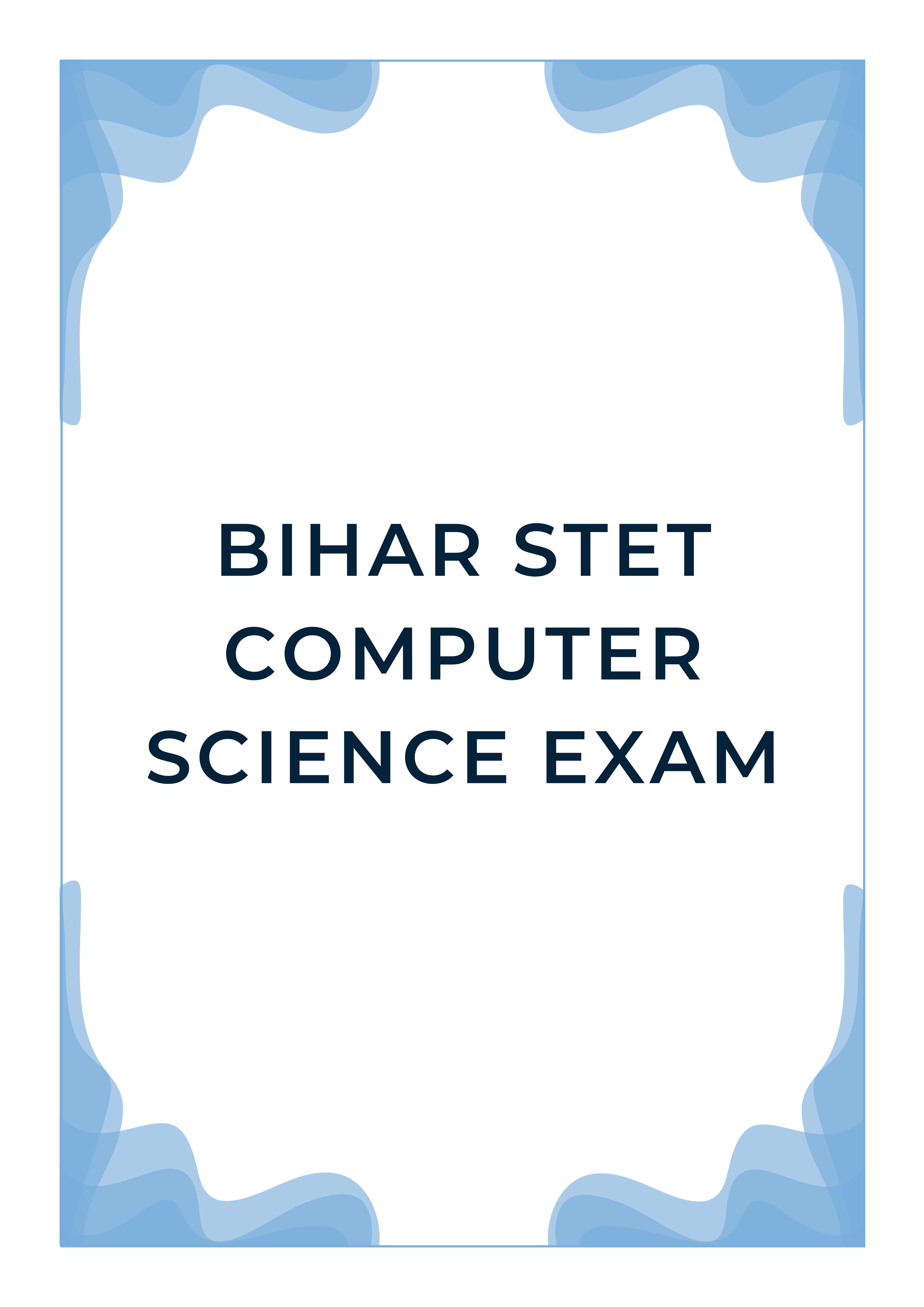 Bihar STET Computer Science 2026: Download Free Mock Test PDF Now