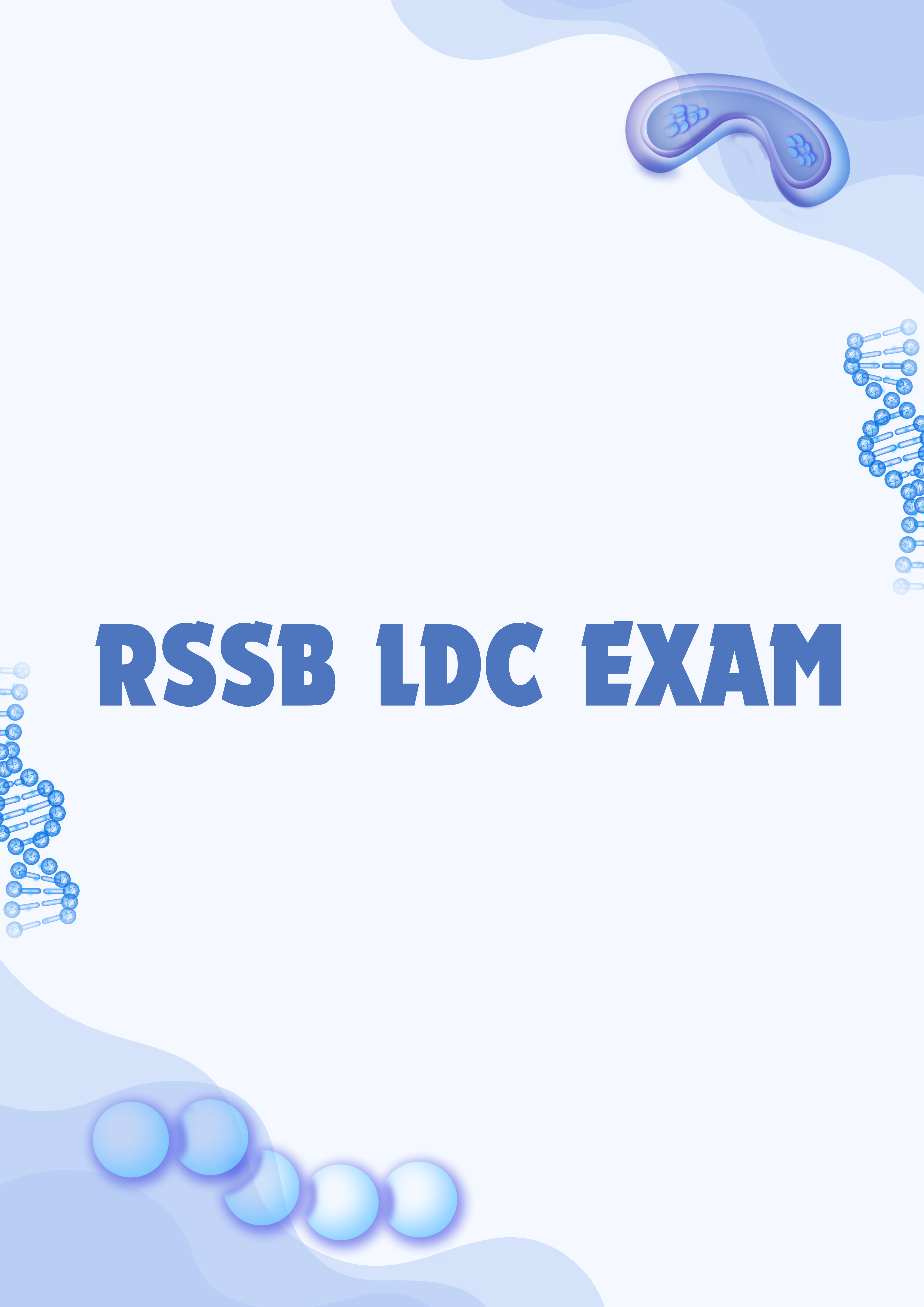 RSSB LDC Mock Tests with Important Questions