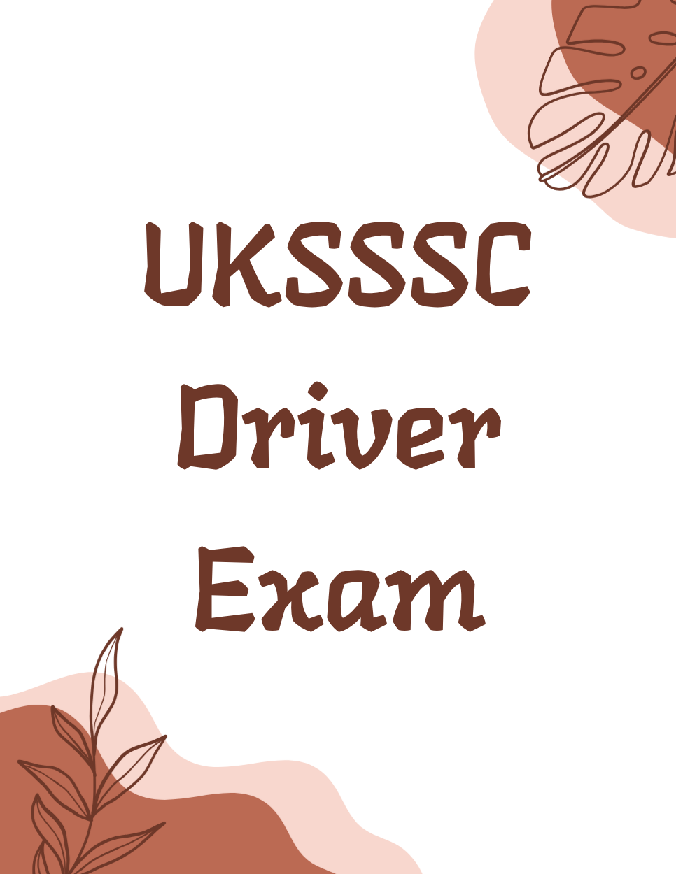 UKSSSC Driver Free Mock Test with Online Practice
