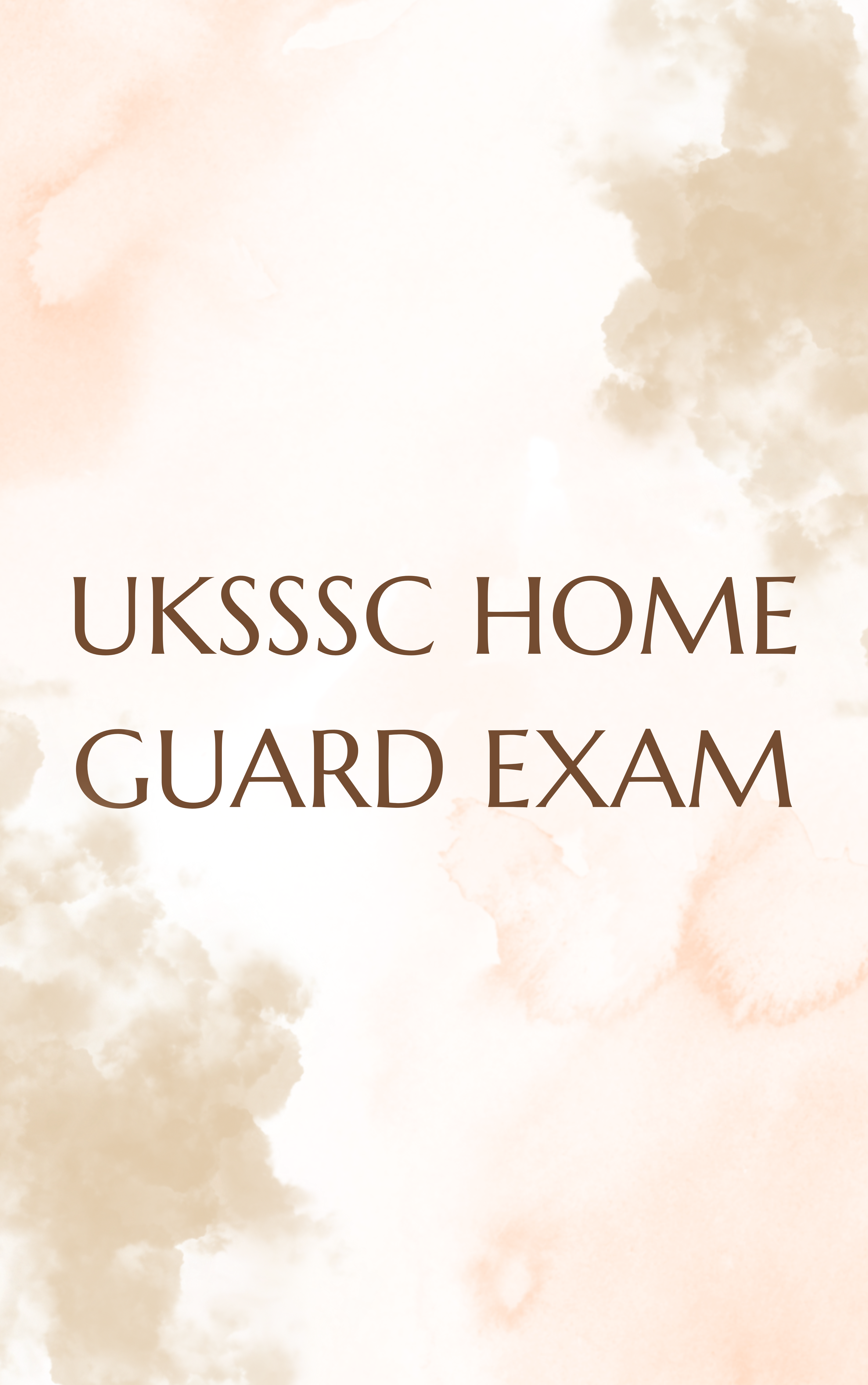 UKSSSC Home Guard Mock Test Series Free