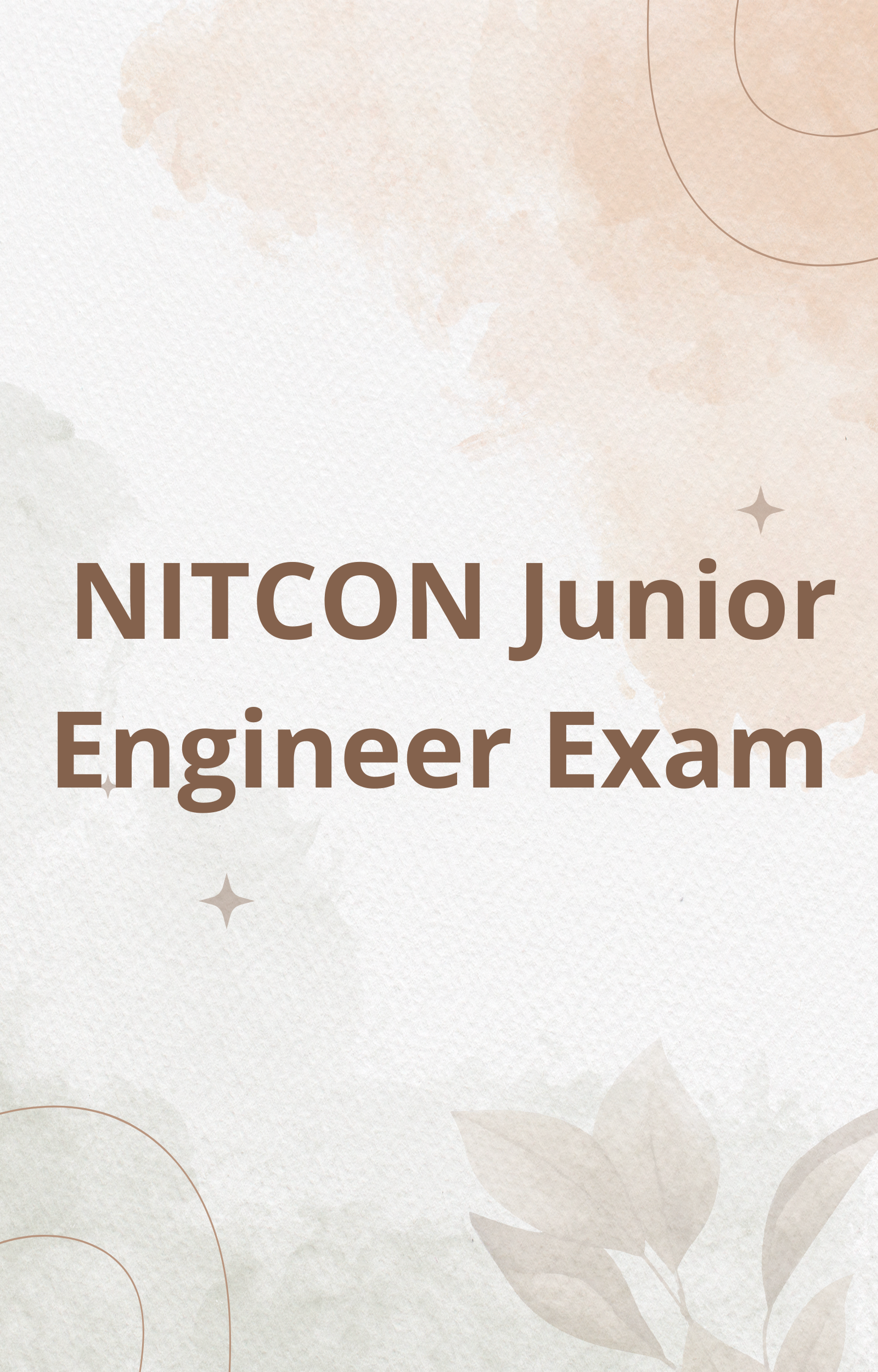 NITCON Junior Engineer Mock Test 2026 – Practice Set PDF
