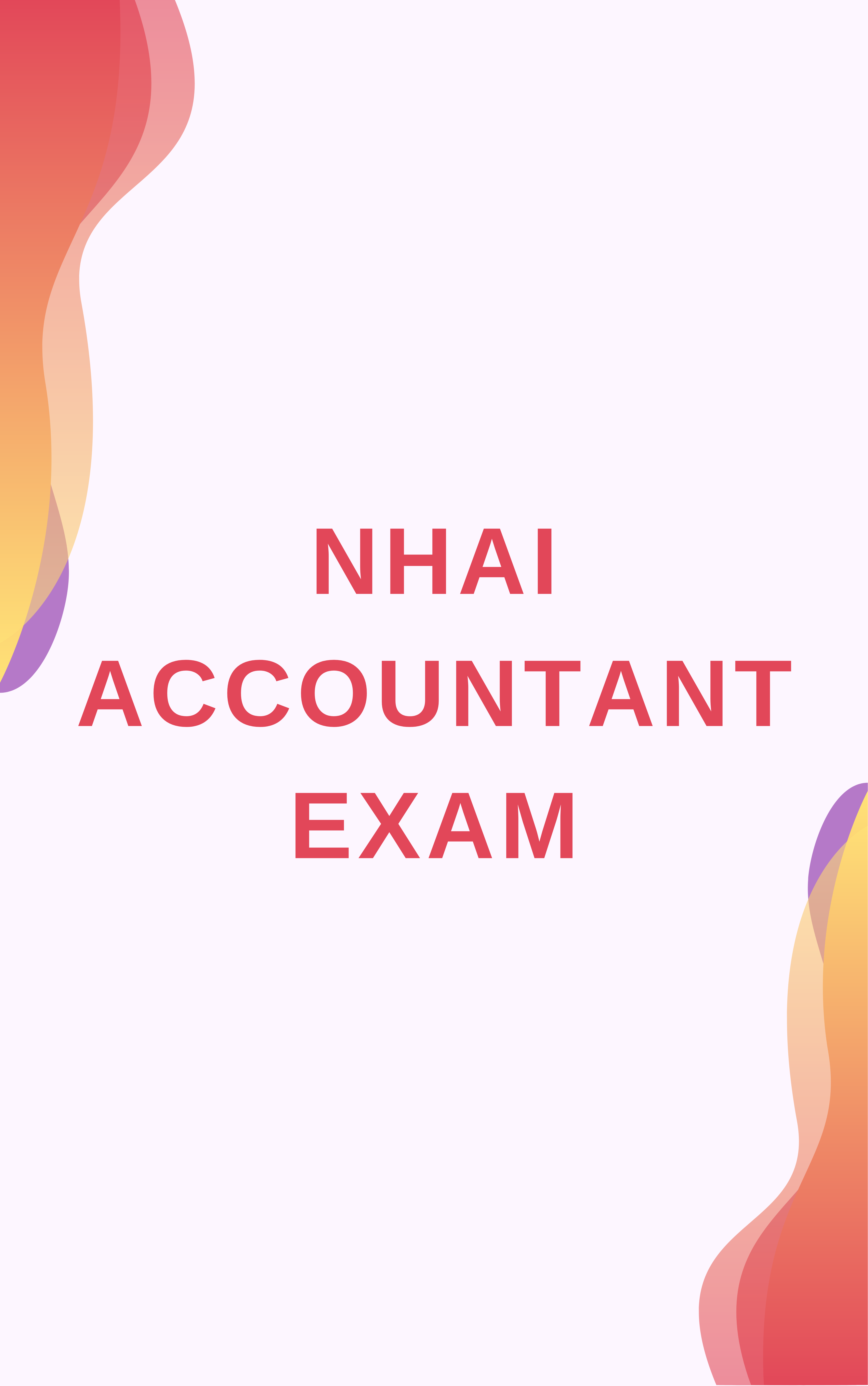 NHAI Accountant Free Mock Test & Model Paper