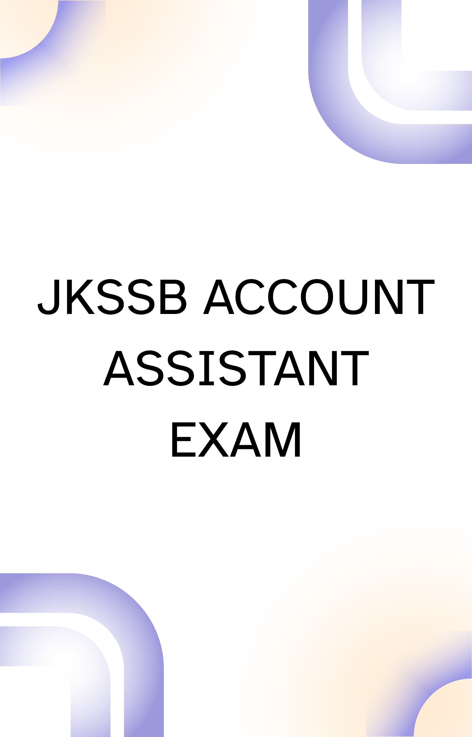 JKSSB Account Assistant Free Online Practice Set 2026